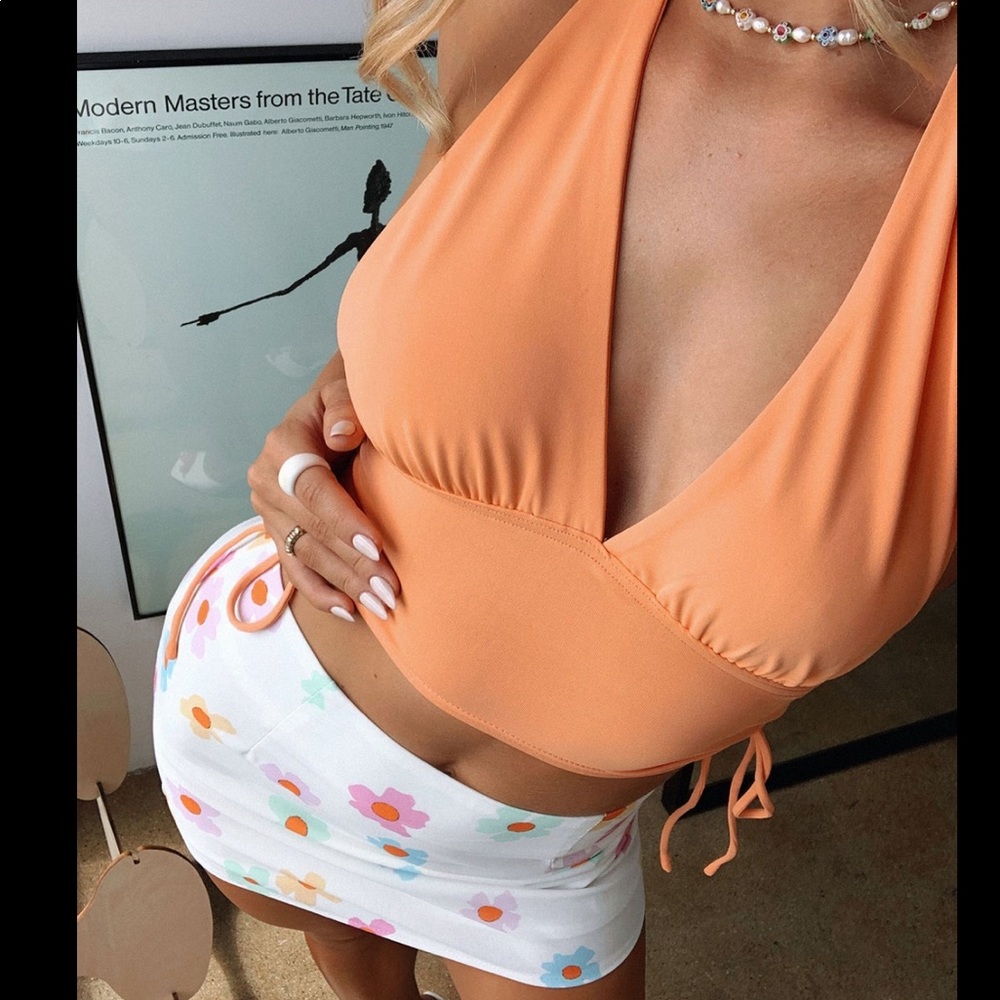 Penelope Halter Top Orange